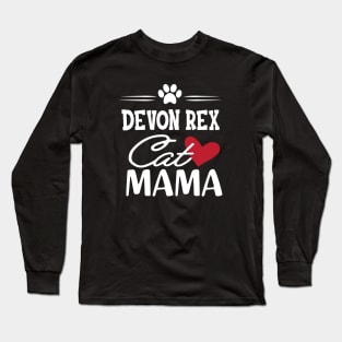 Devon rex cat mama Long Sleeve T-Shirt